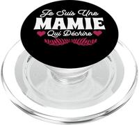 Je suis Une Mamie Qui Déchire Fête des Grand Mères Fleurs PopSockets PopGrip pour MagSafe