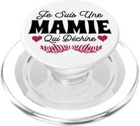 Je suis Une Mamie Qui Déchire Fête des Grand Mères Fleurs PopSockets PopGrip pour MagSafe