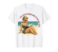 Je suis une meilleure personne quand je suis Tan Girl Summer Bookish T-Shirt
