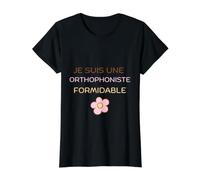 Je suis Une Orthophoniste Formidable T-Shirt Graphique avec Valeur, Femme, Noir, M