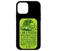 Je suis une personne qui veut faire beaucoup de choses : Sleeping Turtle Lazy Boy Coque pour iPhone 12 mini