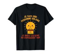 Je suis une personne solaire French Sun Humor novelty T-Shirt