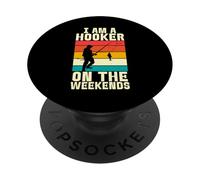 Je suis Une prostituée Le Week-End à la pêche PopSockets PopGrip Adhésif