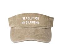 Je suis Une Salope pour Ma Copine Casquette Visière Chapeau De Plage Protection Solaire Réglable Visière De Golf pour Cyclisme Course À Pied Pêche