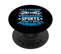 Je suis Une Super Journaliste Sportive assidue PopSockets PopGrip Adhésif