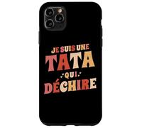 Je suis Une Tata Qui Déchire Annonce Grossesse Anniversaire Coque pour iPhone 11 Pro Max