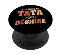Je suis Une Tata Qui Déchire Annonce Grossesse Anniversaire PopSockets PopGrip Adhésif