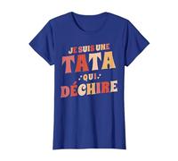 Je suis Une Tata Qui Déchire Annonce Grossesse Anniversaire T-Shirt, Femme, Bleu Royal, S