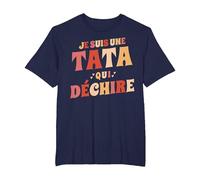 Je suis Une Tata Qui Déchire Annonce Grossesse Anniversaire T-Shirt, Homme Grandes Tailles, Bleu Marine, 6X Tall
