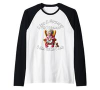 Je suis une vieille femme grincheuse Je suis qui je suis Mince patience Manche Raglan