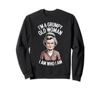 Je suis une vieille femme grincheuse Je suis qui je suis Mince patience Sweatshirt