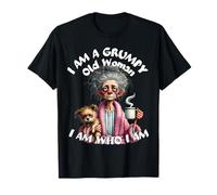Je suis une vieille femme grincheuse Je suis qui je suis Mince patience T-Shirt