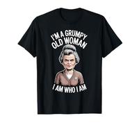 Je suis une vieille femme grincheuse Je suis qui je suis Mince patience T-Shirt