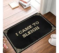 Je suis Venu Au Traîneau Paillasson Intérieur Doux Welcome Paillassons Lavable en Machine Tapis De Bain pour Porte Baignoire Cuisine 40X60Cm