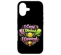 Je suis Venu, J'Ai bu, J'Ai conquis Pickleball Funny Victory Coque pour iPhone 17