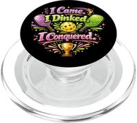 Je suis Venu, J'Ai bu, J'Ai conquis Pickleball Funny Victory PopSockets PopGrip pour MagSafe
