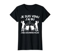 Je suis Venu J'Ai Bu J'Me Souvines Plus! Alcool Bière Apéro T-Shirt Graphique avec Valeur