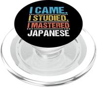 Je suis Venu, J'Ai étudié, J'Ai maîtrisé la Langue Japonaise PopSockets PopGrip pour MagSafe