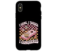 Je suis Venu, J'Ai jeté, J'Ai conquis Cornhole Coque pour iPhone X/XS