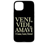 Je suis Venu, J'Ai vu, J'Ai adoré Veni, Vidi, Amavi Off Coque pour iPhone 15 Plus