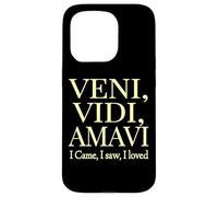 Je suis Venu, J'Ai vu, J'Ai adoré Veni, Vidi, Amavi Off Coque pour iPhone 15 Pro