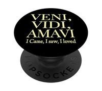 Je suis Venu, J'Ai vu, J'Ai adoré Veni, Vidi, Amavi Off PopSockets PopGrip Adhésif