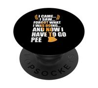 Je suis Venu, J'Ai vu, J'Ai oublié ce Que Je faisais et Maintenant Je Dois y Aller PopSockets PopGrip Adhésif