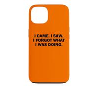 Je suis Venu. J'Ai vu. J'Ai oublié ce Que Je faisais. Perdu dans Les pensées Coque pour iPhone 13