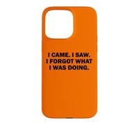 Je suis Venu. J'Ai vu. J'Ai oublié ce Que Je faisais. Perdu dans Les pensées Coque pour iPhone 15 Pro Max