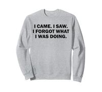 Je suis Venu. J'Ai vu. J'Ai oublié ce Que Je faisais. Perdu dans Les pensées Sweatshirt