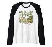 Je suis Venu, J'Ai vu, Je suis rentré chez Moi. Grenouille introvertie | Cottagecore Manche Raglan