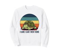 Je suis Venu, J'Ai vu, Je suis rentré chez Moi, Tortue, anxiété Sociale, rétro Sweatshirt