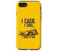 Je suis Venu, J'Ai vu Que J'avais Besoin d'une Sieste, Un Lion drôle, Un Amoureux des Animaux Coque pour iPhone SE (2020) / 7/8