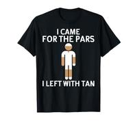 Je suis Venu pour The Pars, Je suis Parti avec Tan Funny Golf Lover Golfing T-Shirt