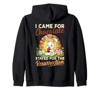 Je suis Venue pour la fête du Lapin et du Lapin de Pâques en Chocolat Sweat à Capuche