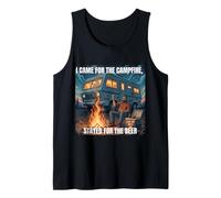 Je suis Venue pour Le feu de Camp, Je suis restée pour m'amuser en Camping avec de la bière Débardeur