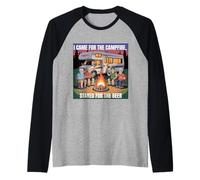 Je suis Venue pour Le feu de Camp, Je suis restée pour m'amuser en Camping avec de la bière Manche Raglan