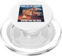 Je suis Venue pour Le feu de Camp, Je suis restée pour m'amuser en Camping avec de la bière PopSockets PopGrip pour MagSafe