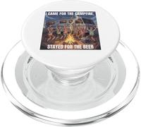 Je suis Venue pour Le feu de Camp, Je suis restée pour m'amuser en Camping avec de la bière PopSockets PopGrip pour MagSafe