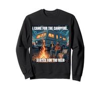 Je suis Venue pour Le feu de Camp, Je suis restée pour m'amuser en Camping avec de la bière Sweatshirt