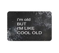 Je suis Vieux, mais Je suis Cool. Paillasson Intérieur Antidérapant Paillasson D'Entree Anti-Salissures Tapis De Douche pour Baignoire Salon Porte 40X60Cm