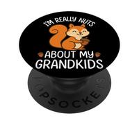 Je suis vraiment dingue de l'écureuil de mes petits-enfants PopSockets PopGrip Adhésif