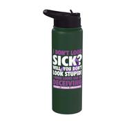 Je suppose que l'apparence peut être trompeuse - Sensibilisation à la maladie de Crohn Stainless Steel Insulated Water Bottle
