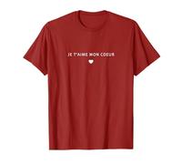 Je t’Aime Mon cœur - Message d’Amour T-Shirt