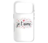 Je T’Aime Romantic Design with Hearts and Roses Coque pour iPhone 17 Pro
