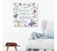 Je t'ai aimé d'un amour éternel Jérémie 31:3 toile murale