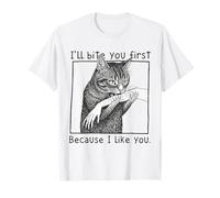 Je t'ai mordu Parce Que Je t'aime, Stupide Chat T-Shirt