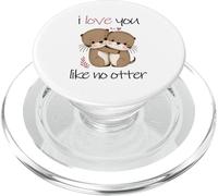 Je t'aime comme aucune loutre, Love Hug Animal PopSockets PopGrip pour MagSafe