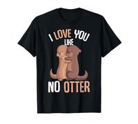 Je t'aime comme aucune loutre Saint Valentin Filles Enfants T-Shirt