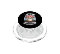 Je t'aime comme Mushroom Loves Corpse Funny Cute PopSockets PopGrip pour MagSafe